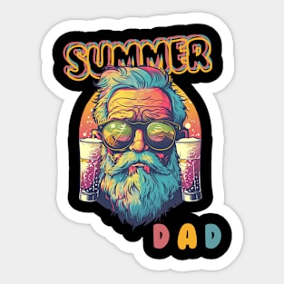 Summer dad Sticker